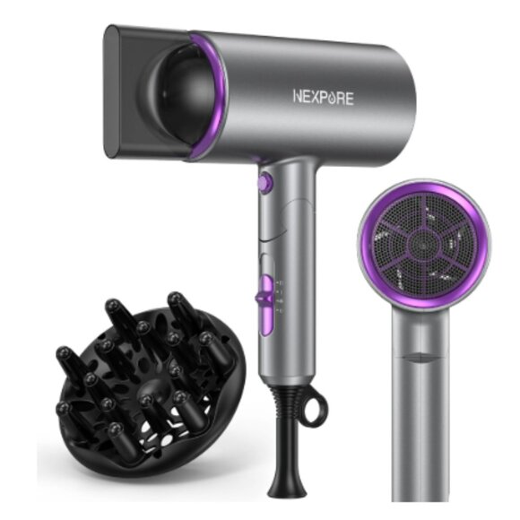 2000W Powerful Blow Dryer with Diffuser and Concentrator Attachments,